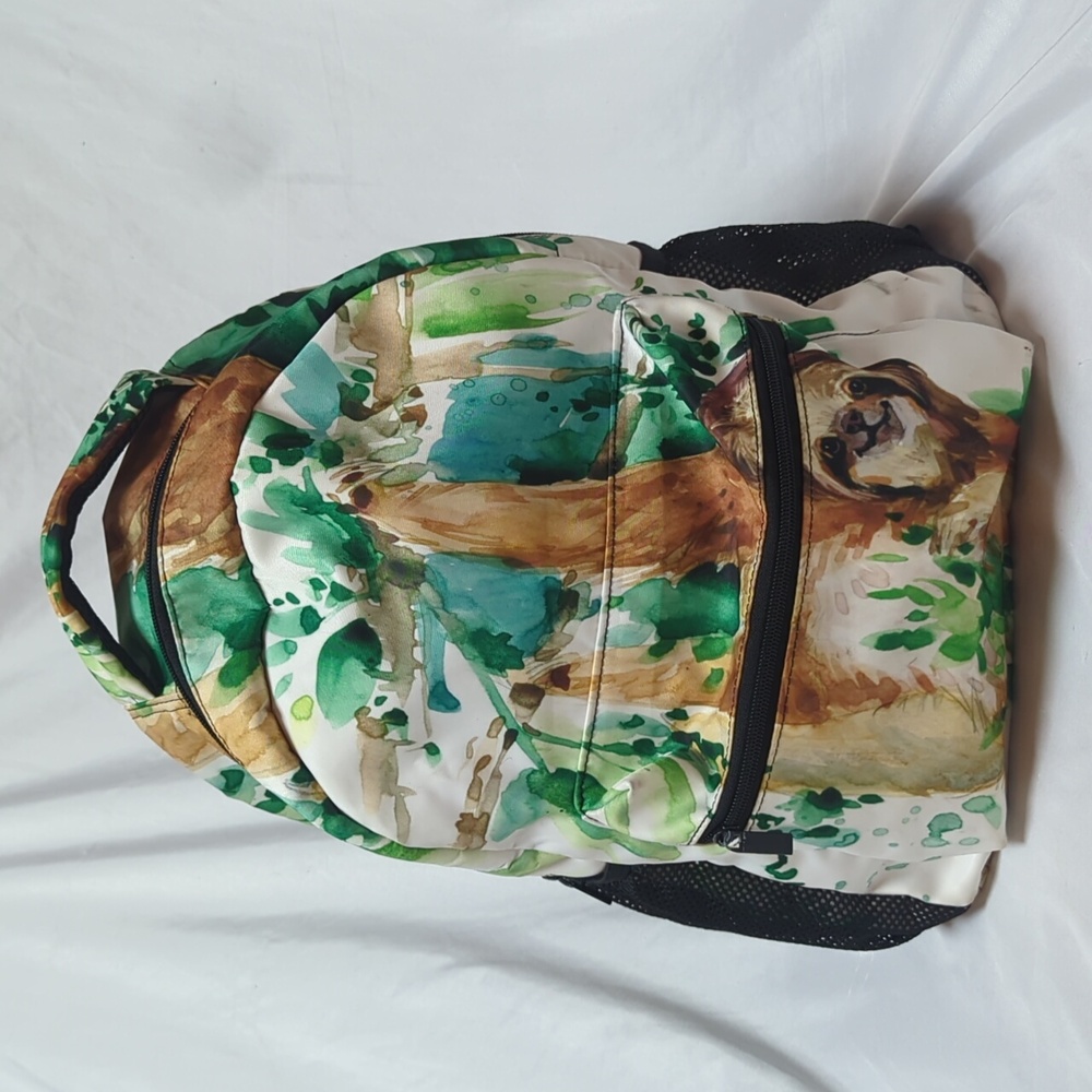 Sloth Water Color Adjustable School Overnight Backpack Jungle Zoo READ